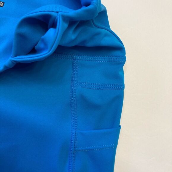 Zyia Royal‎ Blue Willow Light N Tight Hi-Rise Crop Legging Size 4 With Pockets - Picture 6 of 12